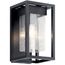Mercer 12" 1 Light Outdoor Wall Light w/ Clear Seeded Glass (Black) Finish