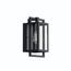 Goson 12" 1 Light Wall Light w/ Clear Glass (Black)
