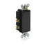 3A, 24v Ac/dc Low Vage Momentary Contact Single Pole Single Throw Decora Plus, Switch, Center Off, Commercial Spec Grade (Black)