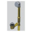 Innovator Foot Actuated Bath Waste Kit w/ New York Lay-Down Tee, 20 GA Brass (Chrome Plated)