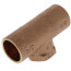 3/4" x 3/4" x 1/2" CxCxF Tee (Lead Free)