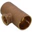 1-1/4" x 1-1/4" x 1/2" CxCxF Tee (Lead Free)