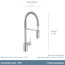 Align Single Handle Pre-Rinse Spring Pulldown Kitchen Faucet (Chrome), 5923