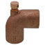 3/4" Cast Brass 90° Elbow w/ Drain (Lead Free)