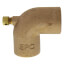 1" Cast Brass 90° Elbow w/ Drain (Lead Free)