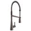 Sleek Black Stainless 1 Handle Pulldown Kitchen Faucet, 5925BLS