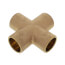 3/4" Cast Brass Cross (Lead Free)