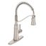 Belfield Spot Resist Stainless Pre-rinse Spring 1 Handle Pulldown Kitchen Faucet, 5927SRS