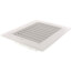 10" x 6" (Wall Opening Size) White Aluminum Double Deflection Register (HVD Series)