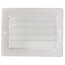 10" x 6" (Wall Opening Size) White Aluminum Double Deflection Register (HVD Series)