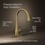 Simplice 1-Handle Pull Down Swing Spout Kitchen Faucet (Moderne Brass), K-596-2MB
