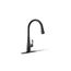 Simplice 1-Handle Pull Down Swing Spout Kitchen Faucet (Matte Black), K-596-BL