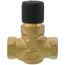 1/2" 2-Way N/C Brass Globe Valve Body, Equal Percent 250 ANSI, Female x Female (2.5 Cv)