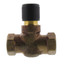 3/4" 2-Way N/C Brass Globe Valve Body, Female x Female (6.3 Cv)