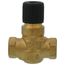 1/2" 2-Way N/O Brass Globe Valve Body, Female x Female (0.63 Cv)