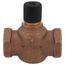 1" 2-Way N/O Brass Globe Valve Body, Female x Female (10 Cv)