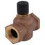 1" 2-Way N/O Brass Globe Valve Body, Female x Female (10 Cv)