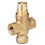 3/4" 3-Way N/O Brass Globe Valve Body, Female x Female (6.3 Cv)