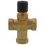 3/4" 3-Way N/O Brass Globe Valve Body, Female x Female (6.3 Cv)