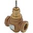 1-1/4" 2-Way N/O Brass Equal Percentage Valve Body, Female x Female (16 Cv)