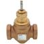 1-1/4" 2-Way N/O Brass Equal Percentage Valve Body, Female x Female (16 Cv)