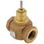 1-1/2" 2-Way N/O Brass Equal Percentage Valve Body, Female x Female (25 Cv)