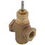 1" 2-Way N/C Brass Equal Percentage Valve Body, Female x Female (10 Cv)
