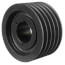 5 Groove Cast Iron B5V Sheave, 7.68" OD