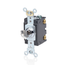 20A, 120/277V Key Locking 4-way AC Quiet Switch, Extra Heavy Duty Spec Grade, Self Grounding, Back & Side Wired