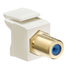 Feedthrough Quickport, F-Connector, Gold Plated (Light Almond) Housing
