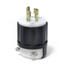Locking Plug, 20A, 120/208V Industrial Grade (Black) & White