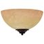 Tapas 1 Light 12" Sconce w/ Tuscan Suede Glass