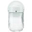 1 Light 6" Porch Wall White Mason Jar w/ Clear Glass (Pack of 3)
