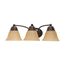 Empire 3 Light 21" Vanity w/ Champagne Linen Washed Glass