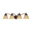 Empire 4 Light 29" Vanity w/ Champagne Linen Washed Glass