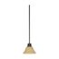 Empire 1 Light 7" Mini Pendant w/ Champagne Linen Washed Glass