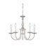 5 Light 18" Chandelier w/ Candlesticks