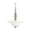 Dupont 3 Light Pendant w/ Satin White Glass