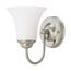 Dupont 1 Light Vanity w/ Satin White Glass