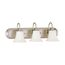 Dupont 3 Light Vanity w/ Satin White Glass
