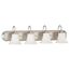 Dupont 4 Light Vanity w/ Satin White Glass
