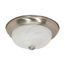 2 Light 13" Flush Mount Alabaster Glass