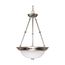 3 Light 15" Pendant Alabaster Glass