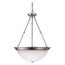 3 Light 20" Pendant Alabaster Glass