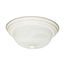 2 Light 13" Flush Mount Alabaster Glass