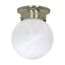 1 Light 6" Ceiling Mount Alabaster Ball (Pack of 2)