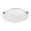 1 Light 12" Flush Mount Tri-Clip w/ Alabaster Glass