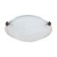 1 Light 12" Flush Mount Tri-Clip w/ Alabaster Glass