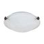 2 Light 16" Flush Mount Tri-Clip w/ Alabaster Glass