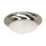 1 Light 12" Flush Mount Twist and Lock w/ Alabaster Glass